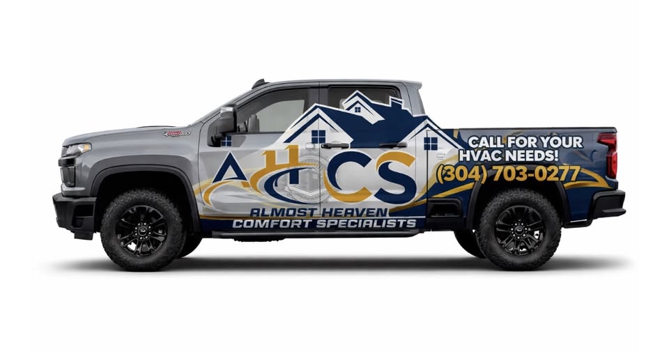 Almost Heaven Comfort Specialists, LLC branded service truck