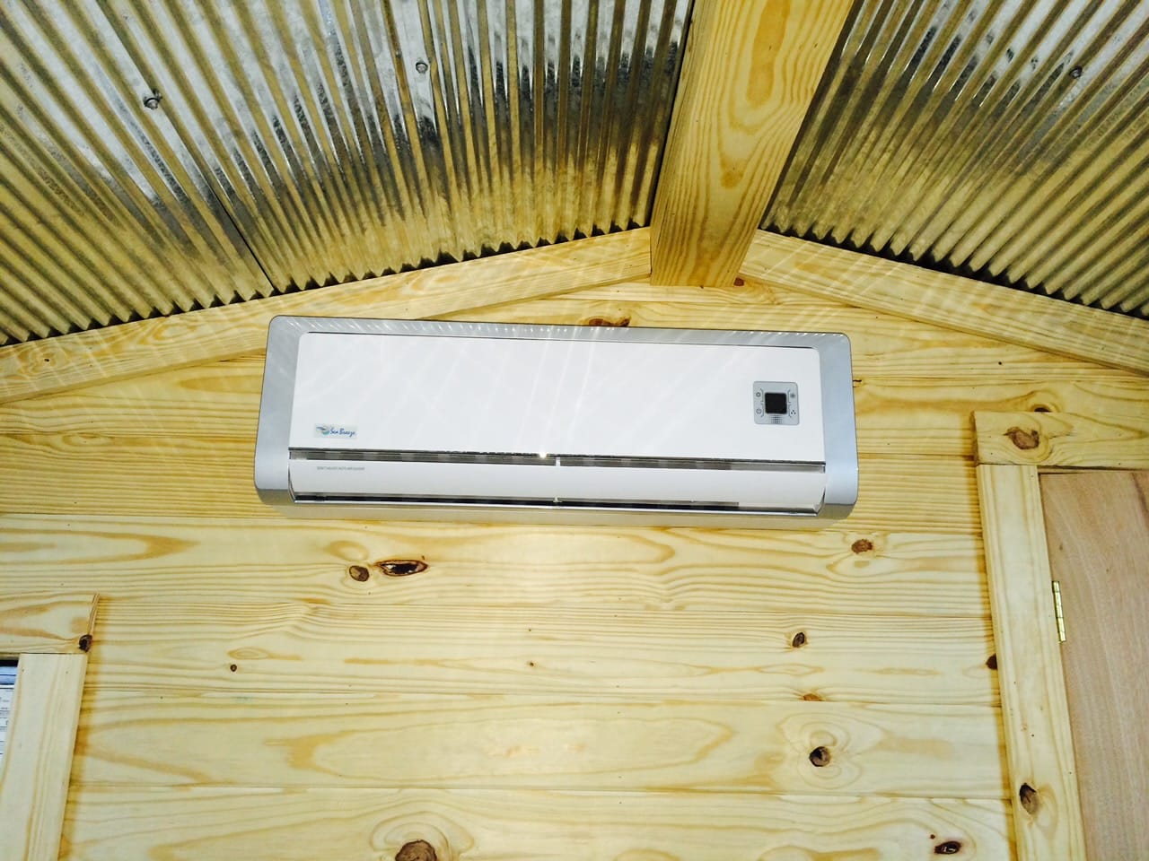 Mini-split wall unit installation