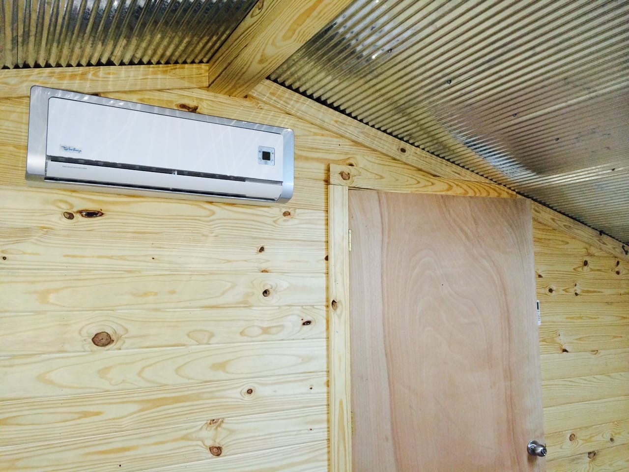 Mini-split installation in progress