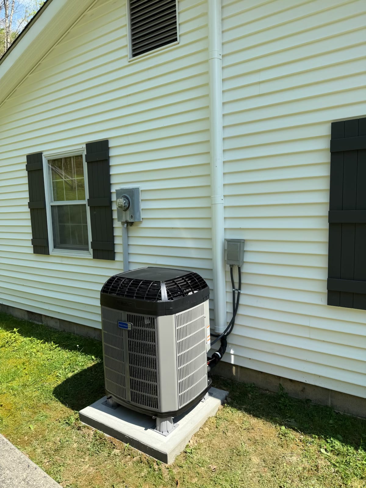 AC condenser installation