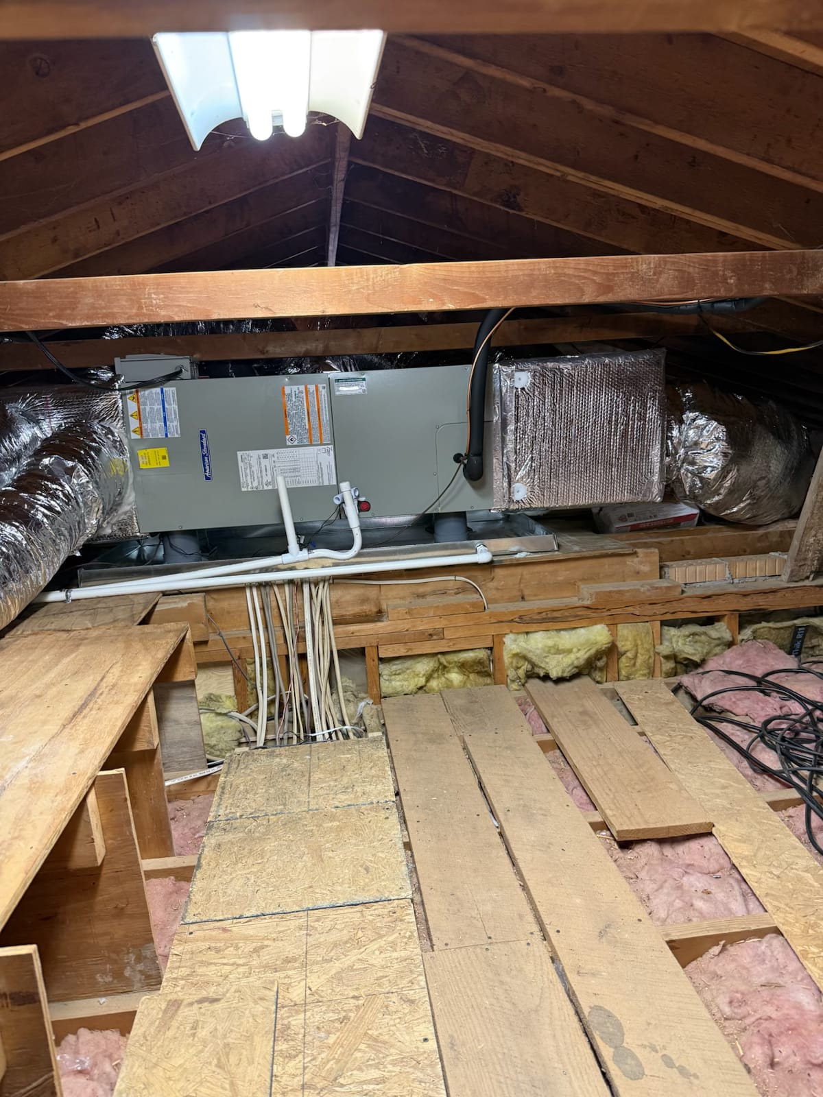 HVAC equipment installed